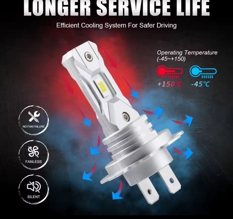 LED h7 12v 3w 6000k