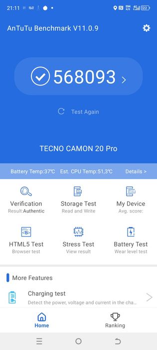 Tecno Camon 20 pro 4G в хорошем сост