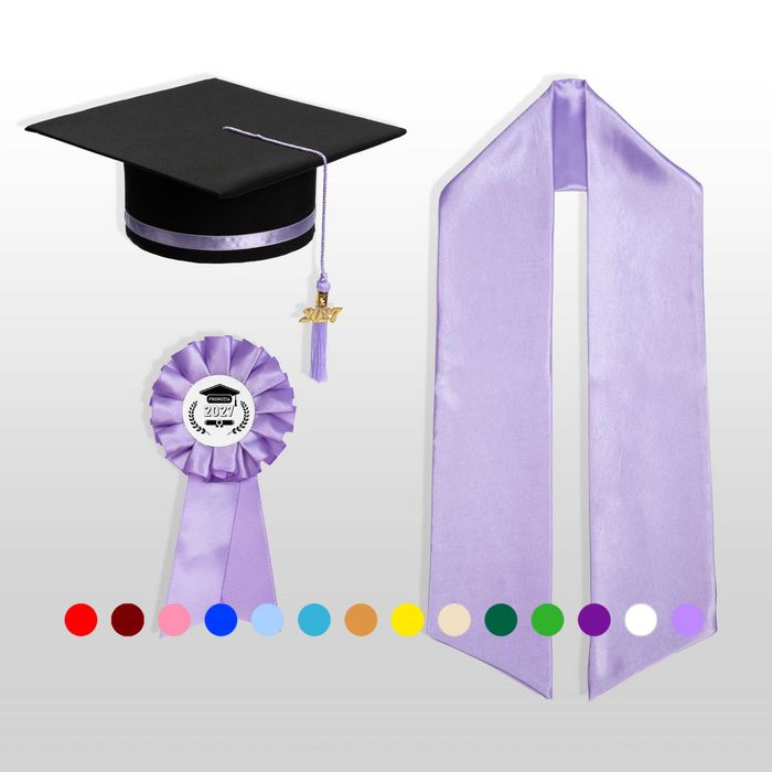 Toca, Esarfa si Cocarda, Set Nepersonalizat, Lila, Liceu, Facultate