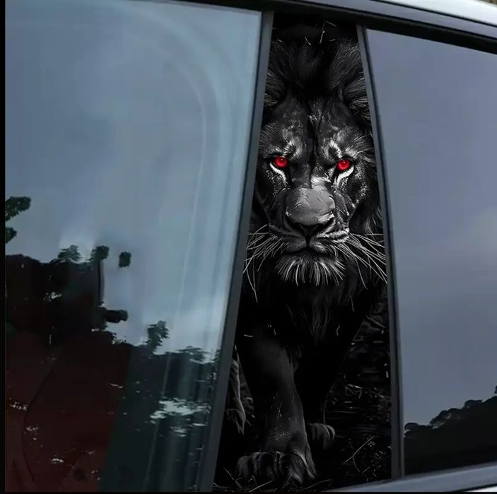 Наклейка на боковые стойки авто