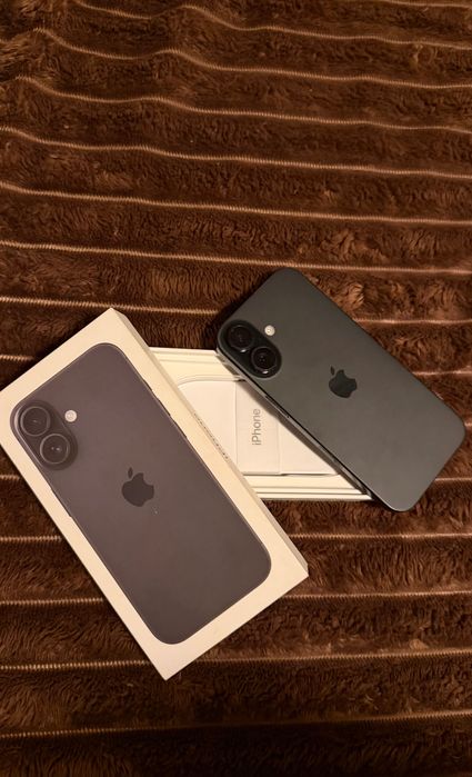 iPhone 16 256GB Black  – Отличен СЪСТОЯНИЕ ! 91% Батерия / Кутия