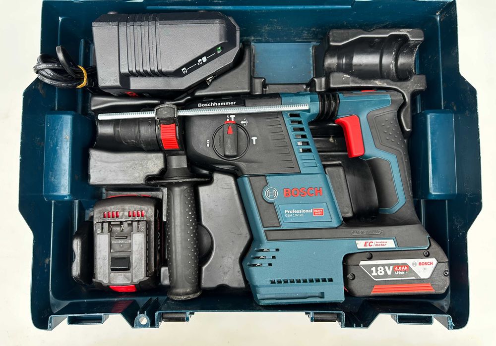 BOSCH GBH 18V-26 - Безчетков перфоратор 18V 2.6J като нов!