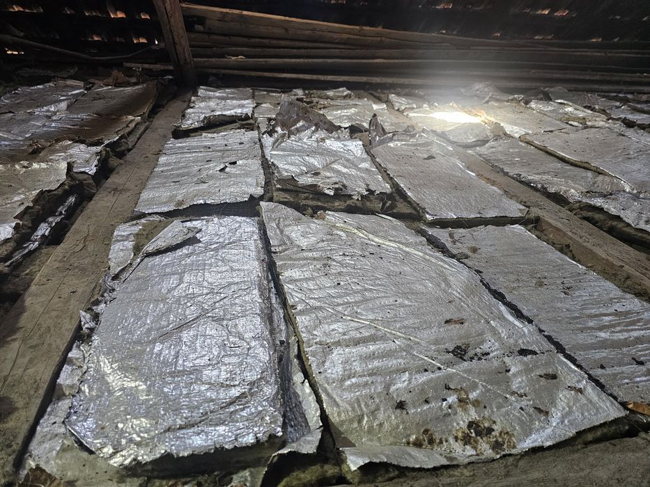 Vata de sticla cu folie de aluminiu pt izolații