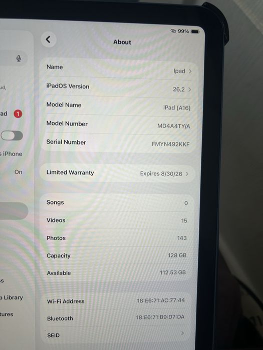 Vand Ipad 11 (A16)