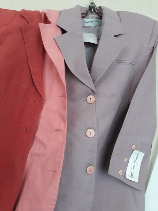 Лен. Пиджаки разного цвета . 3 шт.