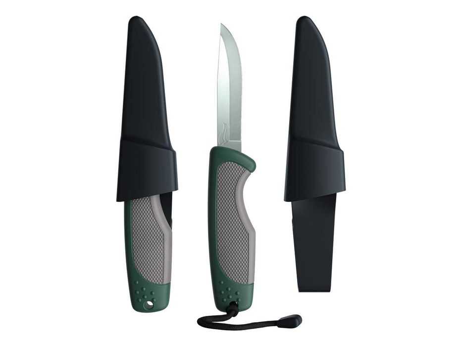 Cuțit cu AMNAR / cremene, de VANATOARE, pescuit, camping bushcraft trekking; NOU, sigilat, realizat in Germania Ideal pentru aventura, viata in natura