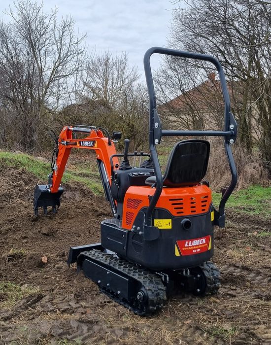 Miniexcavator Lubeck Ex 101 Nou Garantie 2 ani