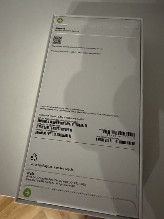 Iphone 17e esim original
