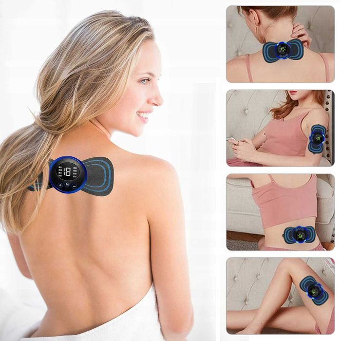 Electrostimulator muscular EMS mini abdomen gat umeri reincarcabil USB