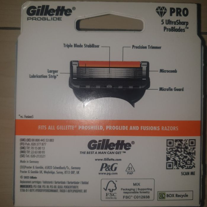 Set 8 rezerve Gillette Proglide germania