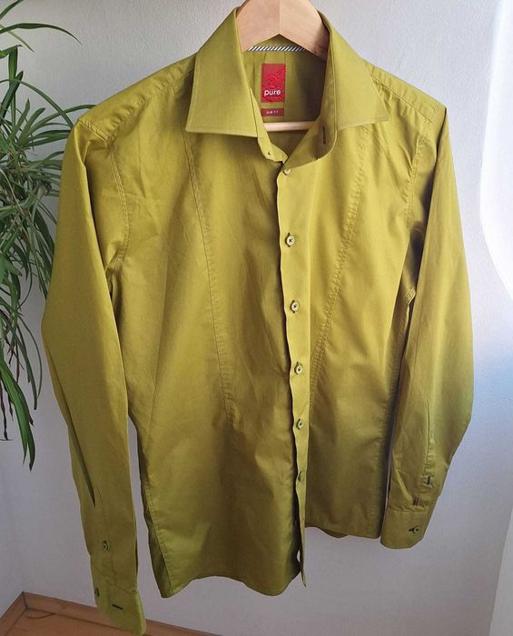 Camasa barbati slim fit, olive, masura L