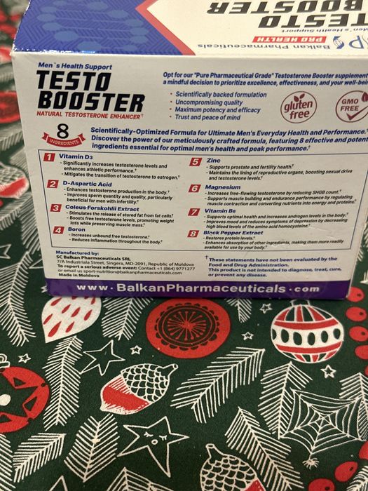 Testo booster contine 120 buc