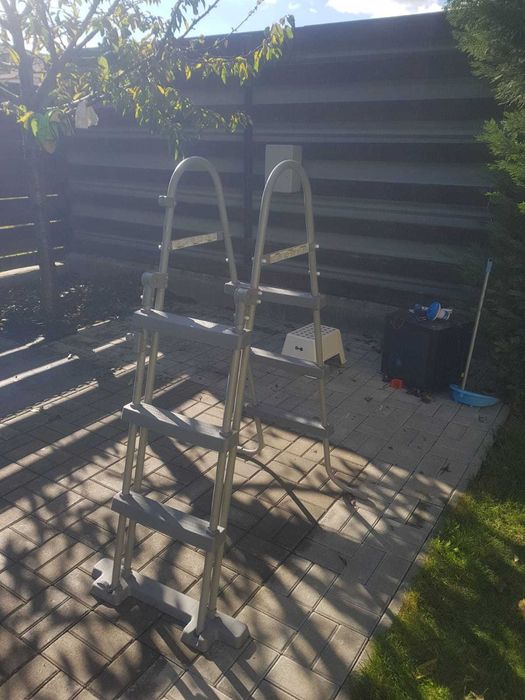Piscina Bestway Power Steel, 427x250x100, pompa si scara