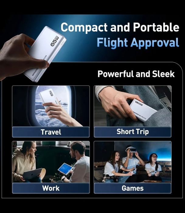 Baterie portabilă 65w