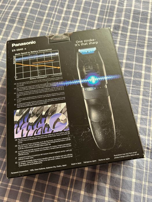 Panasonic ER-SB40-K803, Миещ, 1-10 мм, 19 стъпки, Li-ion, Тример Подстригване
