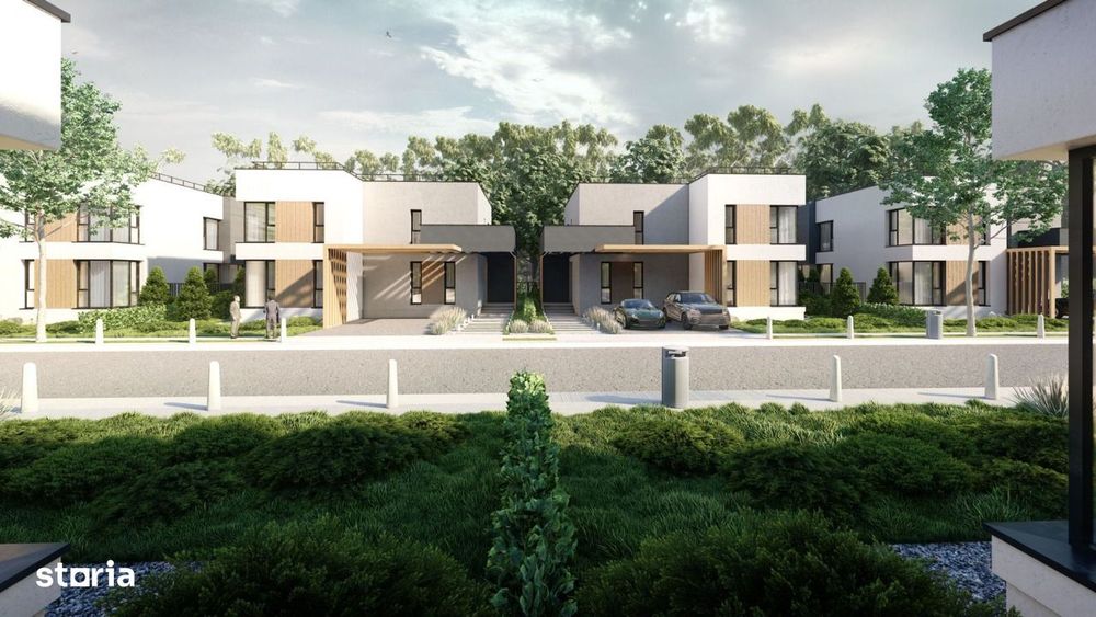 Teren Balotesti cu proiect vile gata de executie - Proiect, PUZ si AC