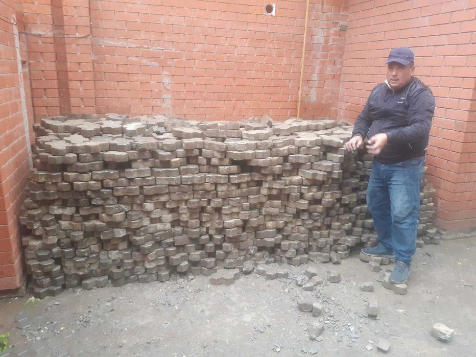 брусчатки в форме сотов пчел