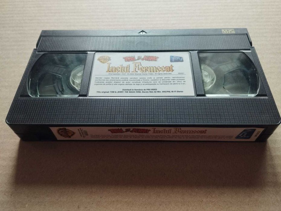 Casetă VHS Tom și Jerry - Inelul fermecat (Pro Video) - Dublat Română - ORDA + WB