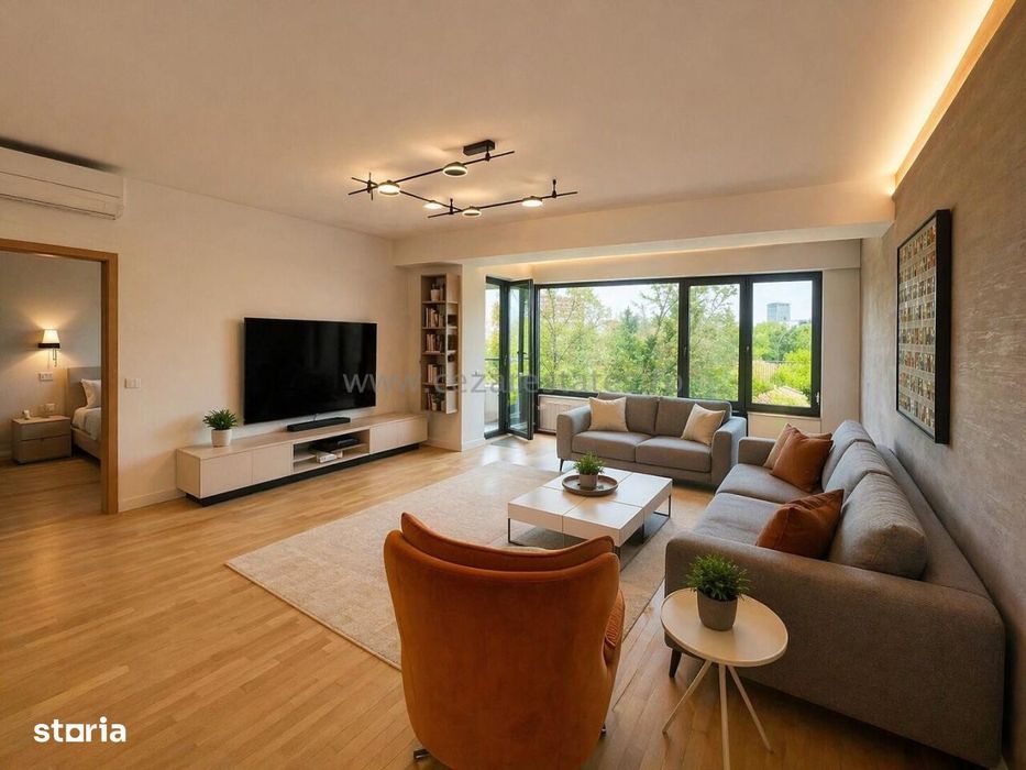 Herastrau  Nordului  Apartament 4 Camere Mobilat Vedere Libera