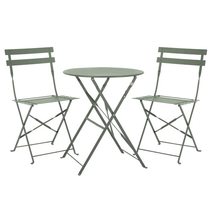 Seturi  Bistro Flair mobilier terasa gradina, 2 scaune + masa, otel vopsit