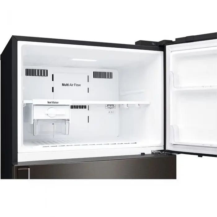 Frigider cu Doua Usi LG GTF744PZPED, No Frost, 509 l, H 180 cm, Clasa E, Argintiu