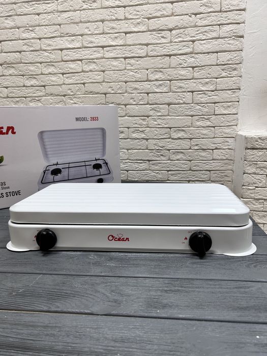 Настольная газ плита с крышкой