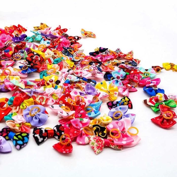 15 панделки за кученца Йорки Пудел Померан панделка за кучета и котки