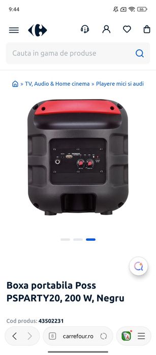 Voi vinde o boxa portabila 200w