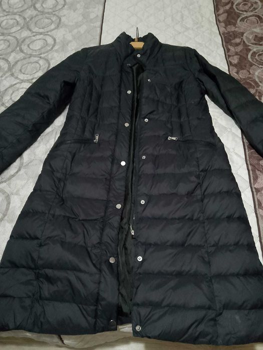 Дамско дълго яке с гъши пух