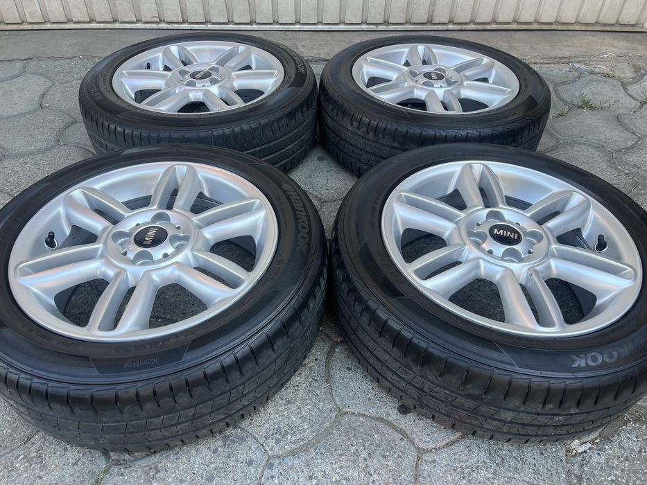 Jante aliaj 4x100mm, anvelope vara 195/55 R16, Mini Cooper One, Cabrio, Clubvan Clubman, Opel Mazda Kia Hyundai Suzuki Toyota Honda