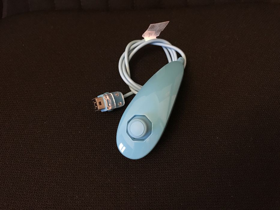 Remote accessory tip Nunchuk-Wii, culoare Albastra, original-Nintendo.