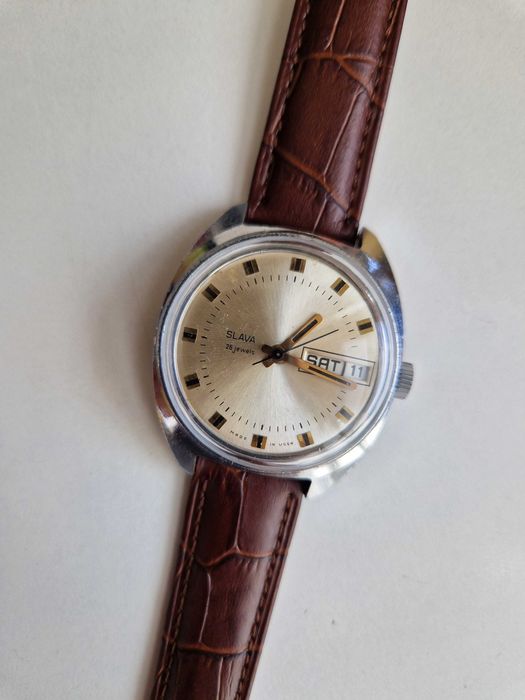 SLAVA, cal. 2428, ръчно нав-е, made in USSR, каса – 37мм