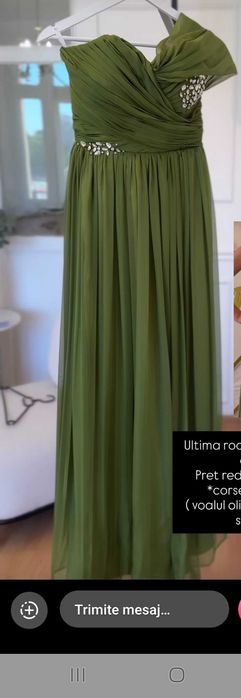 Vand rochie facuta pe comanda din mătase