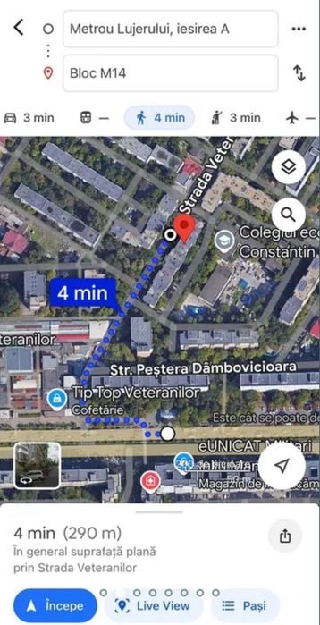 Inchiriez apartament 3 camere Lujerului Veteranilor