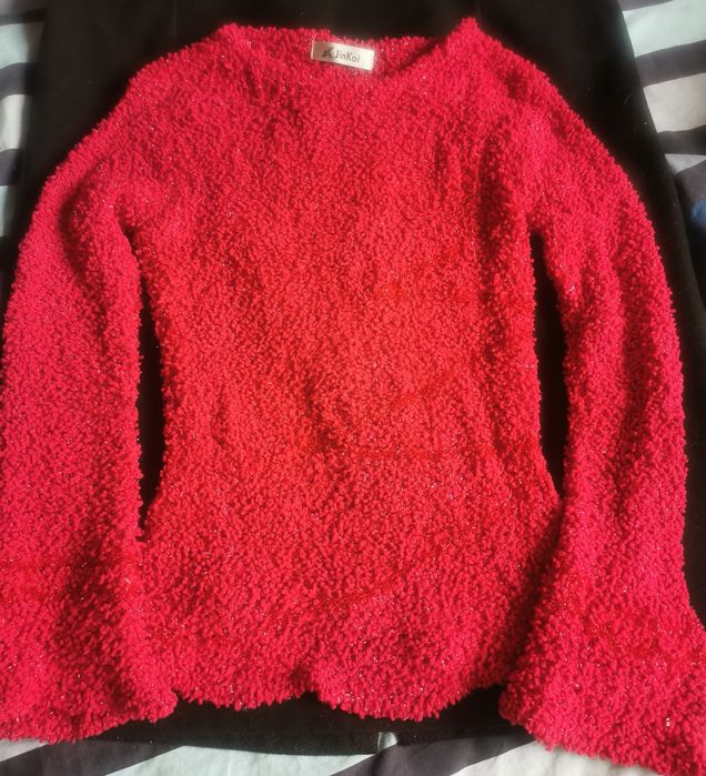 Дамска цикламена блуза, размер S, разтеглива, много мека