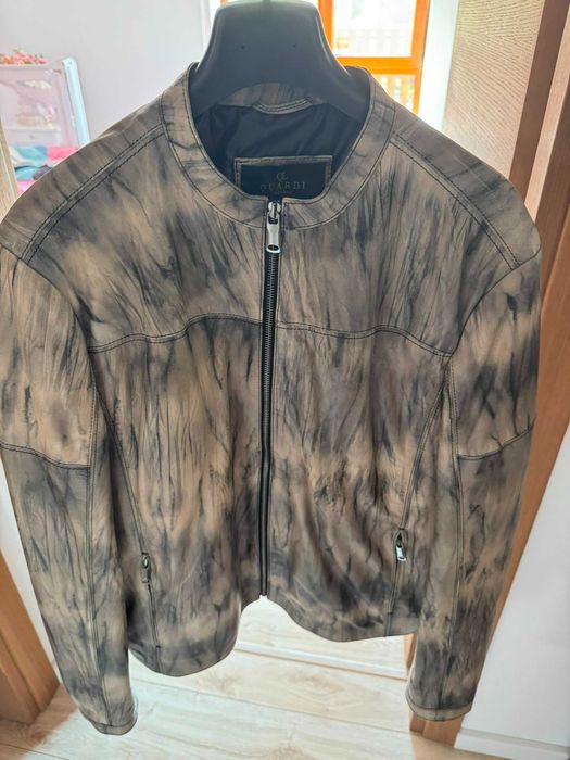 Geacă de bărbat Quardi Leather, cumpărată din Turcia, din 100% piele naturală de miel (Genuine Lamb Leather).