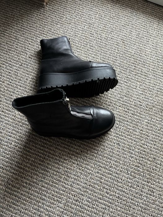 Ghete negre piele naturala