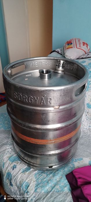 Butoi inox 50 l cu capac