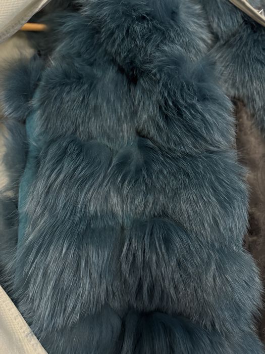 дълъг елек с естествен косъм  - EXCLUSIVE jeans НОВ