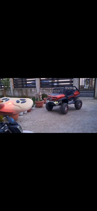 Masinuta Mercedes Unimog +Motocicleta  electrica
