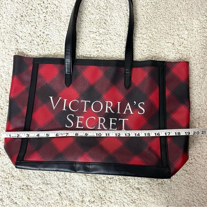Victoria's Secret Canvas Plaid Tote