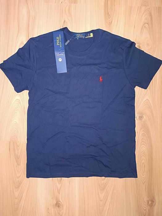 Pachet 2 Tricouri Polo Ralph Lauren Nou - Alb + Bleumarin - M/L