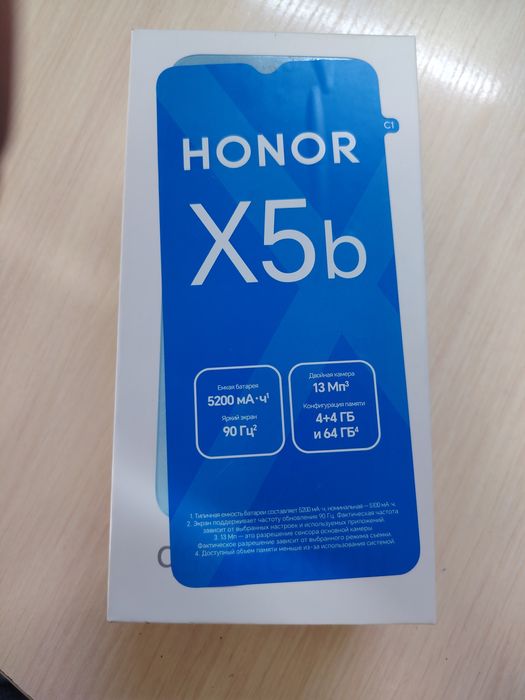 Honor X5b смартфонды санылады. 20 күн қолданған, жаңа
