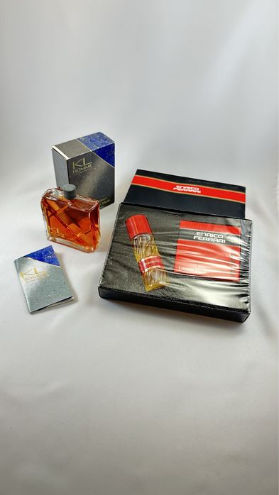 Vintage! Karl Lagerfeld si Enrico Ferrari set parfum cu sapun