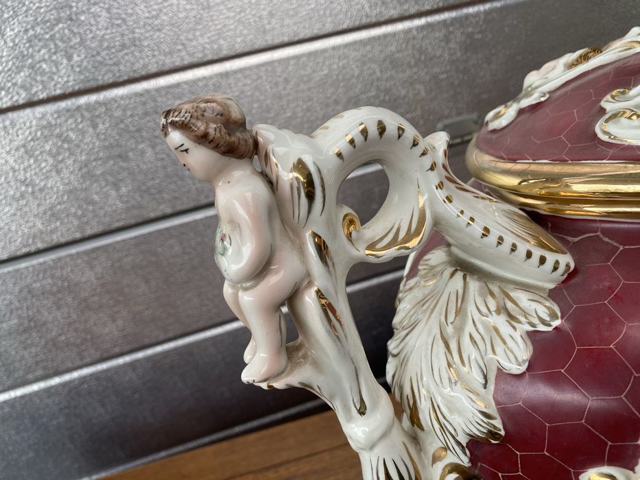 Огромни порцеланови съдове каподимонте ваза супник урна