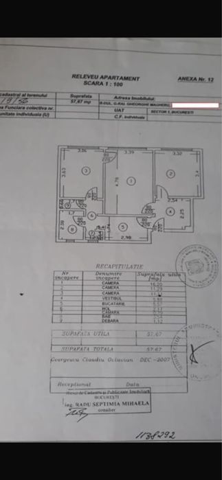 Vand apartament ultracentral bloc EVA