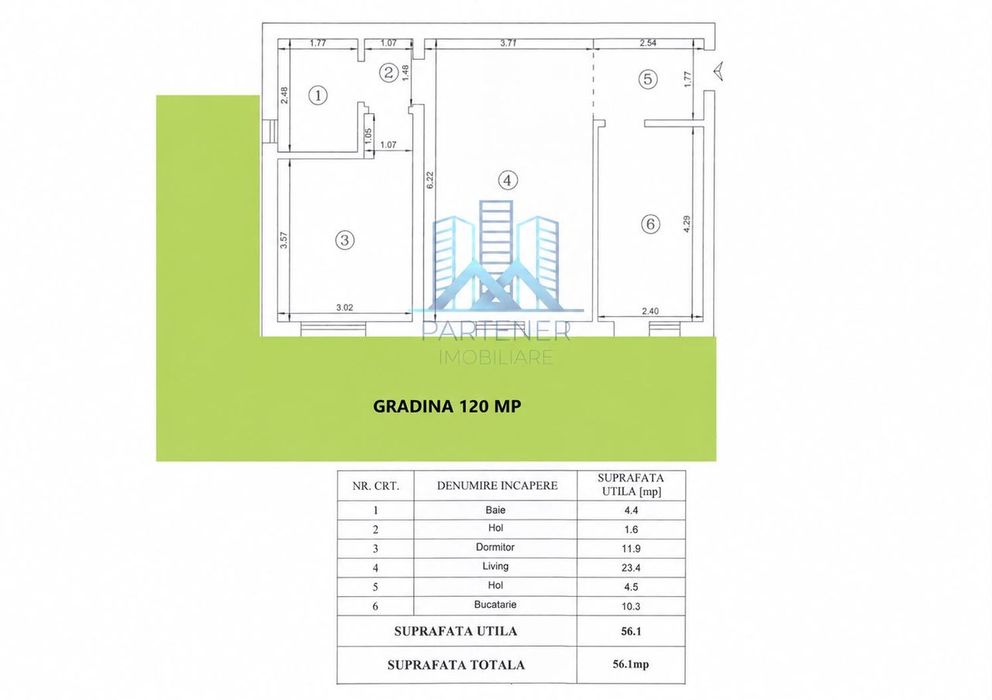 Apartament 2camere+gradina mobilat si utilat lux Rediu+loc de parcare!