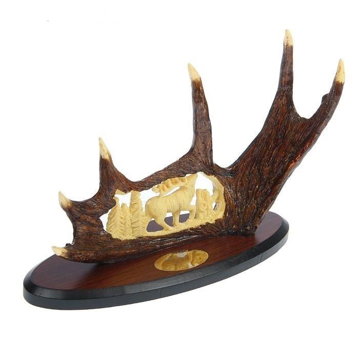 ловен нож колекционерски нож сувенир подарък трофейна поставка 38,5см