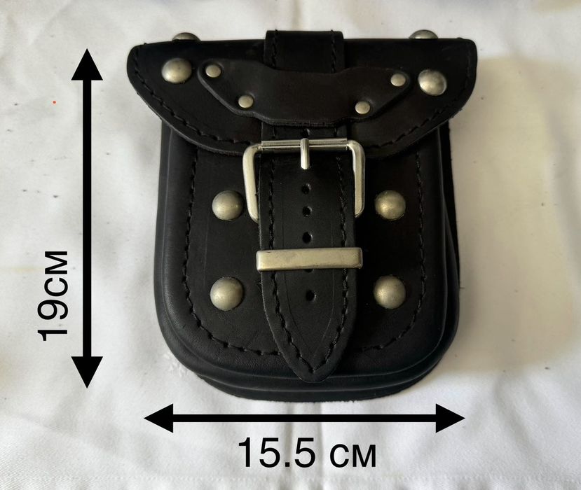 НОВИ допълнителни чанти от естествена кожа за куфар за мотор / чопър