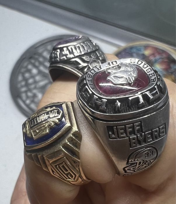 Кольца кубки . Золото и металл . 1934г